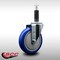 Service Caster 5'' SS Blue Poly Wheel Swivel 1'' Expanding Stem Caster SCC-SSEX20S514-PPUB-BLUE-1 - alternate 3